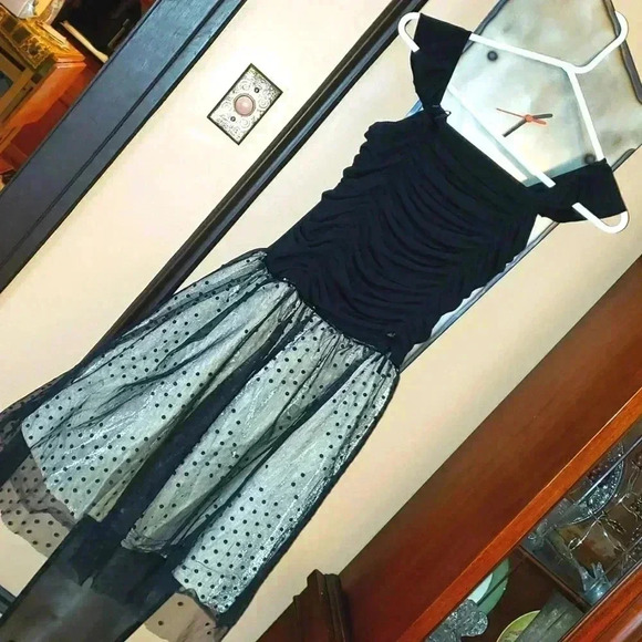 Jessica McClintock Girls Collection Black Mini Dress - Picture 3 of 12